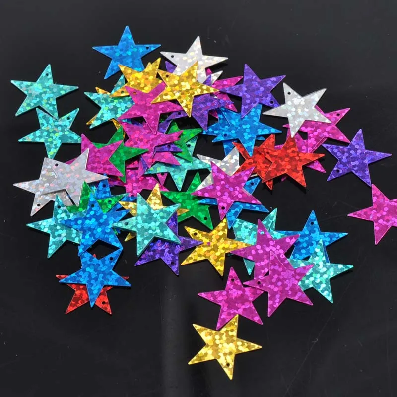 10 г рождественские маленькие звездочки лазерные блестки для рукоделия и пайетки