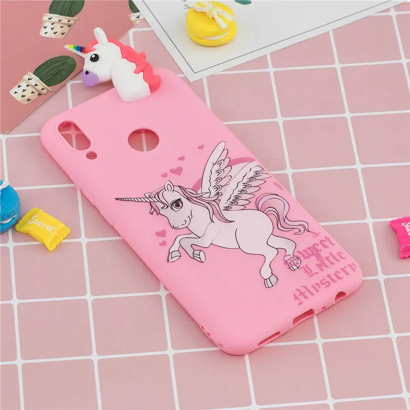Силиконовый чехол Y9 (2019) для Huawei Y 9 JKM-LX1 Мультяшные 3D куклы игрушки конфеты мягкий