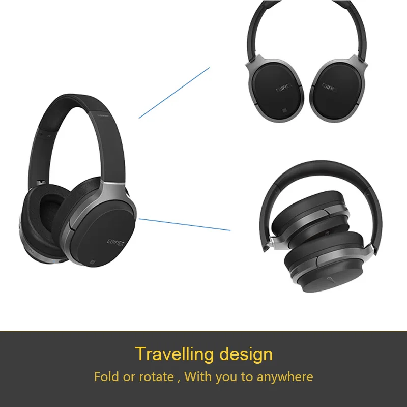 EDIFIER W830BT HIFI Bluetooth наушники шумоизоляция Беспроводная гарнитура 4 1 Поддержка NFC Apt X