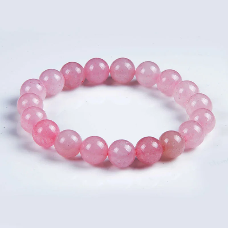 Chanfar 10 мм Белый Howlite тигровый глаз и лавовый камень кристалл бисером камень браслет для женщин мужчин ювелирные изделия - Окраска металла: rose Quartz 10mm