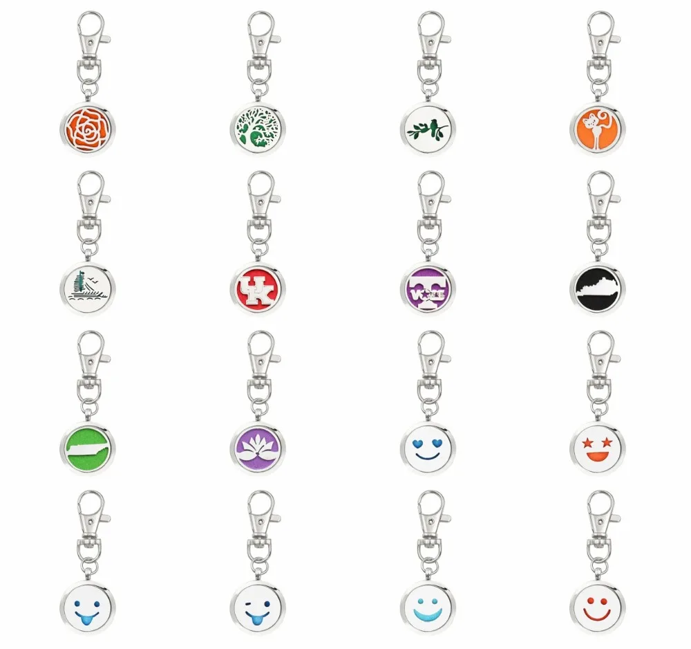 30 мм Серебряный цвет больше вариантов Лотос улыбающееся лицо ароматерапия