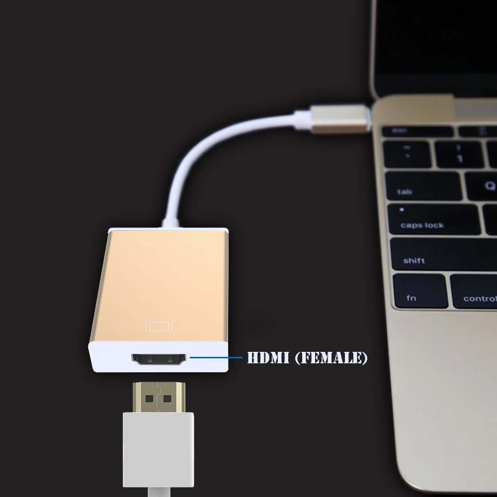 Новый USB 3 1 Type C VGA Женский адаптер кабель type к hdmi для нового Macbook 12 дюймов Chromebook Pixel