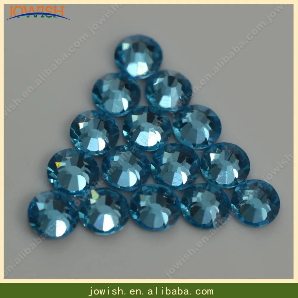 Первоклассная Горячая фиксация камня SS6 до SS30 Аквамарин piedras para coser Austtrian Стразы