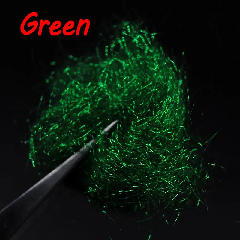 green color Bimoo 2 сумки X 2 г/сумка ультра тонкий мух завязывание льда Dub для Nymph Scud креветки тела Дубляж мух Связывание материал - Цвет: green color
