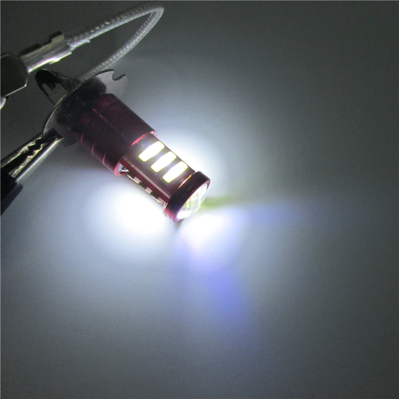 

H4 H7 H8H11 H1 880 881 H3 PK22S Cold White 6500K 550 Lumens 7020 11 SMD Auto Headlight Lamp Bulb Car LED DRL H3 Fog Lights DC12V