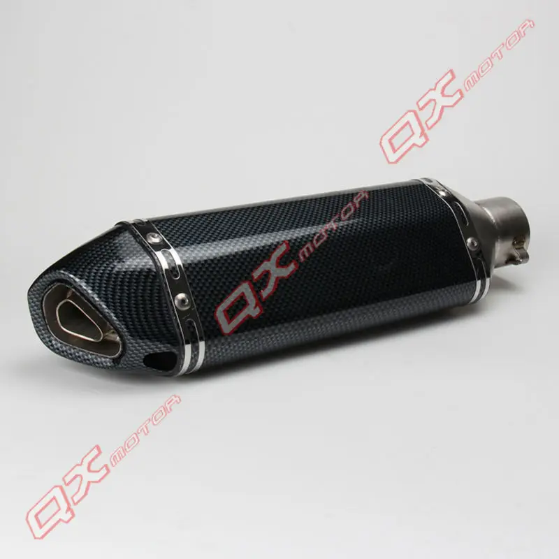 Универсальный GY6 Мотоцикл Скутер модифицированный Akrapovic yoshimura глушитель выхлопной трубы CBR 125 250 CB400 CB600 YZF FZ400 Z750 RACING