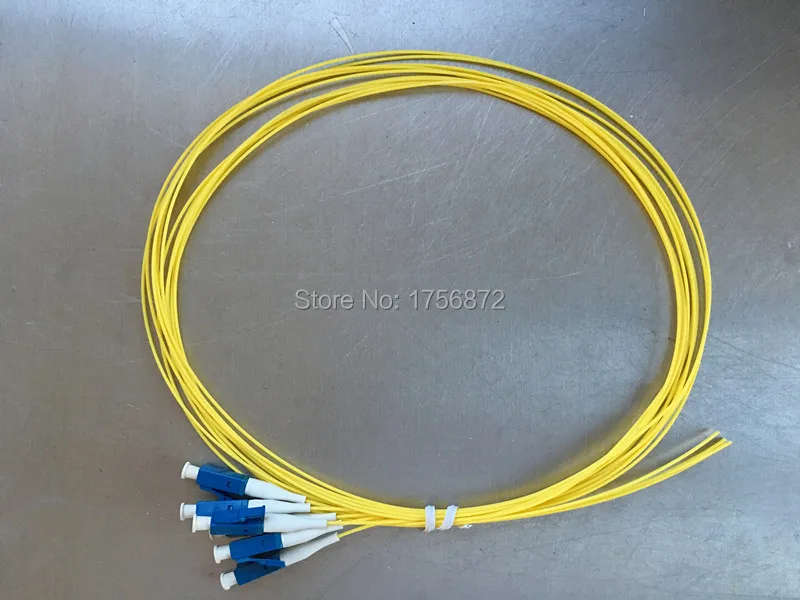 

50pcs/lot SM SX PVC 0.9mm 1 Meters LC/UPC Fiber Optic Pigtail