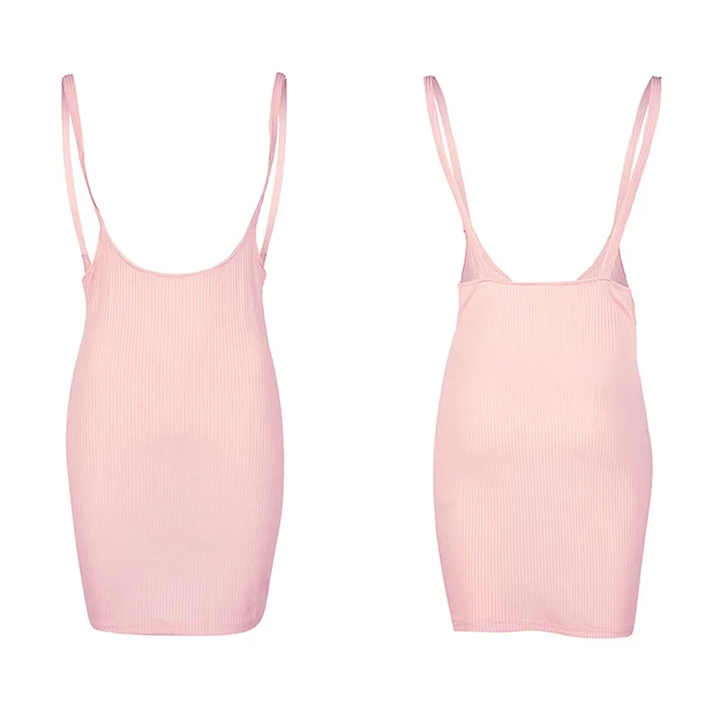 Платье с тонкими бретельками облегающее платье для женщин летнее повседневное