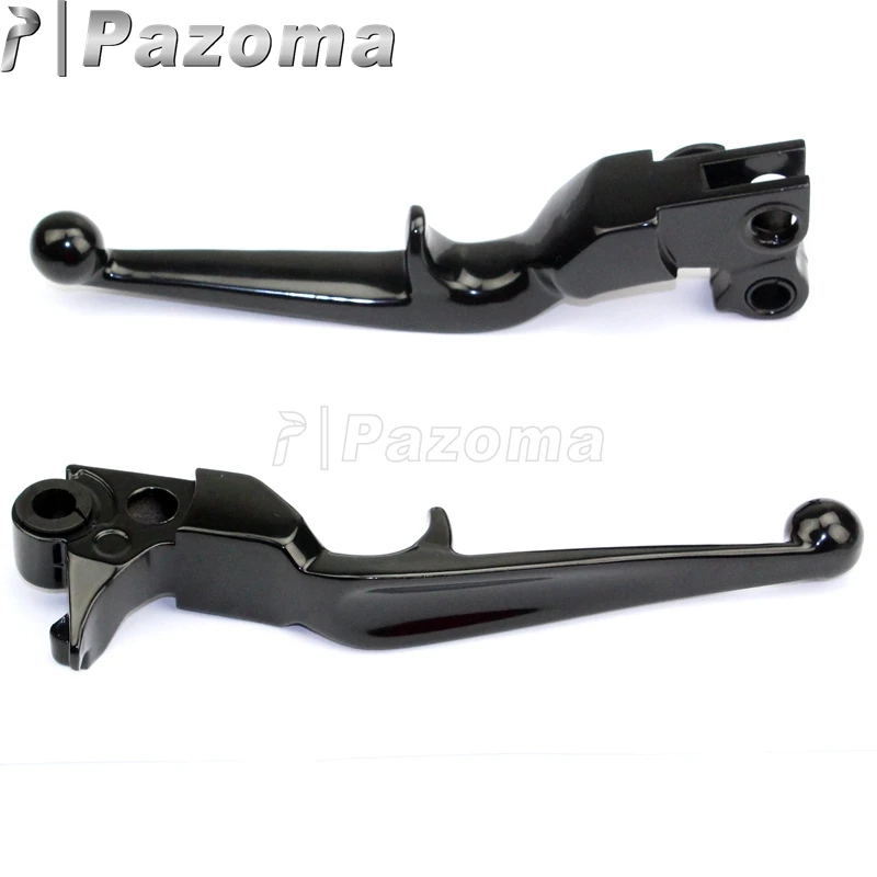 2pcs Motorcycles CNC Aluminum Black Hand Levers Clutch Brake Lever for Harley Sportster XL 883 1200 Softail Dyna Touring 96-2010 |