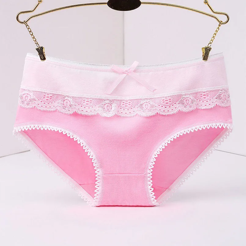 5 шт. кружевные трусики с бантом для девочек модные милые мягкие хлопковые трусы