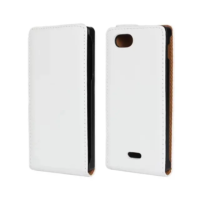 White Бизнес VIP чехол для sony Xperia J St26i кожаный чехол настоящая Вертикальная откидная задняя крышка мобильный чехол-книжка для телефона чехол s 11 цветов - Цвет: White