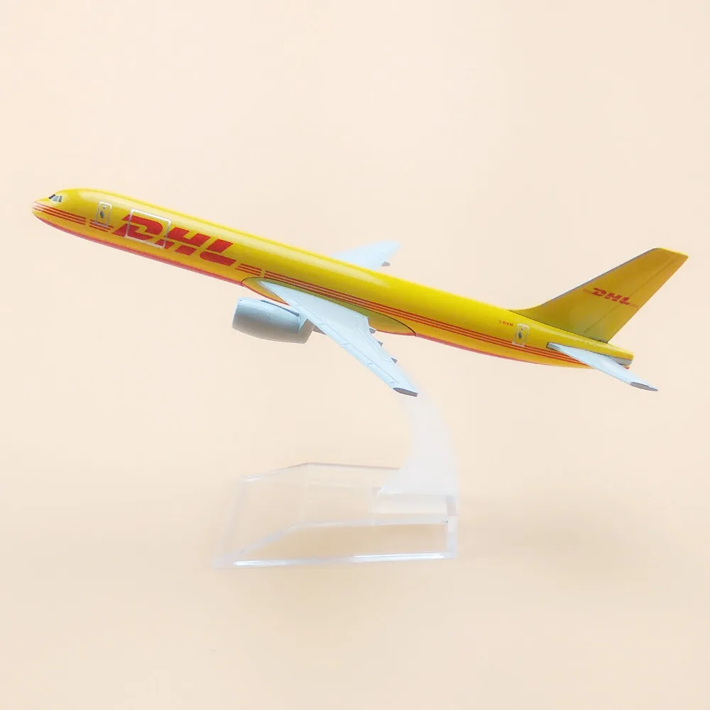 Air DHL Airlines Boeing 757 B757 Airways модель самолета 16 см сплав металла w Стенд ремесла
