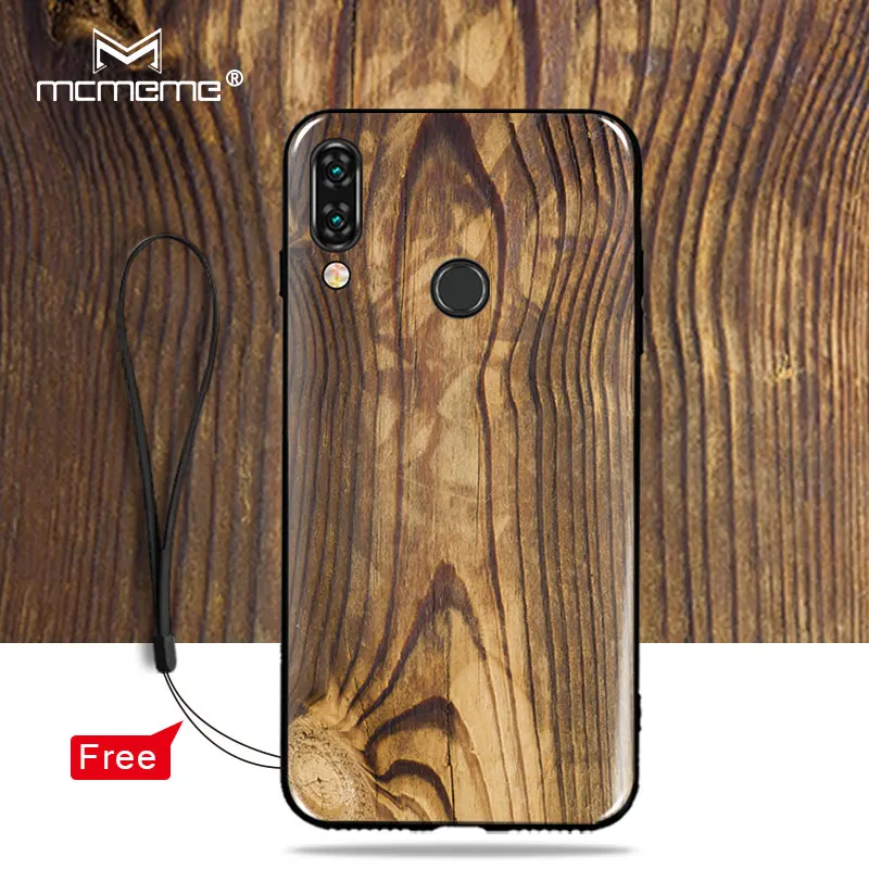Чехол MCMEME для Meizu note 9 мягкий чехол из ТПУ с рисунком под дерево 6 21 &quot задняя