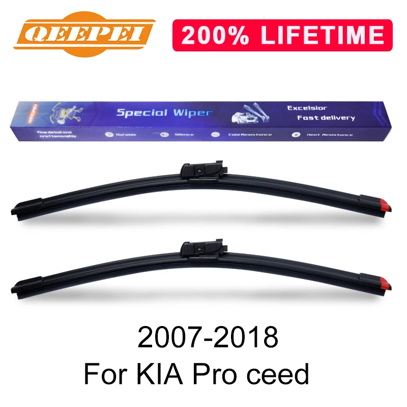 Сменные щетки стеклоочистителя QEEPEI для KIA Pro ceed 2007-2018 резиновые лобового стекла