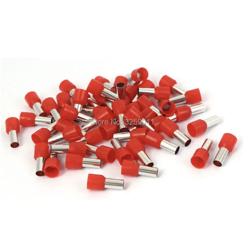 50 шт. электрические обжимные трубчатые предварительно изолирующие клеммные