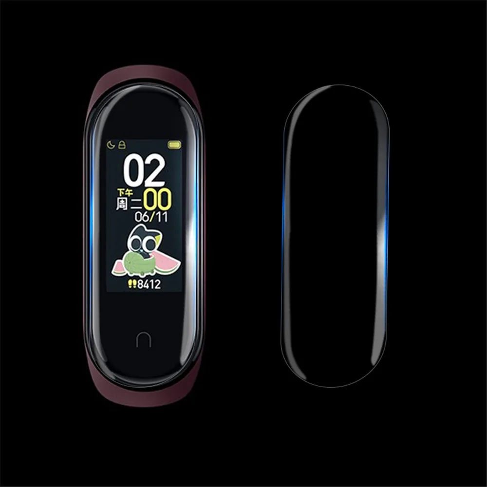 50-100 шт. Лидер продаж Mi Band 4 для Xiaomi защита экрана Miband4 HD ультратонкая пленка против