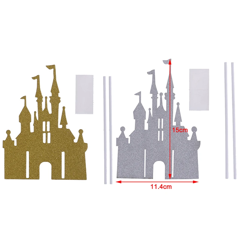 10 шт./компл. замок форма для торта в форме сердца сказка замков топперы на день