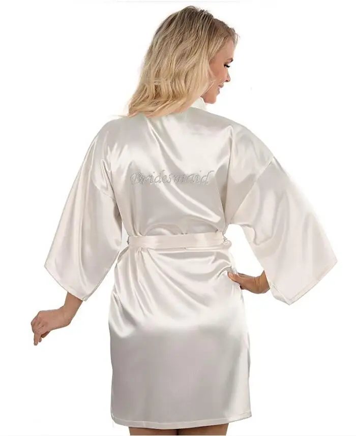 

Bridesmaid robes Sleepwear Robe Wedding Bride Bridesmaid Robes Pyjama Robe Female nightwear Bathrobe Nightdress Nightgowns