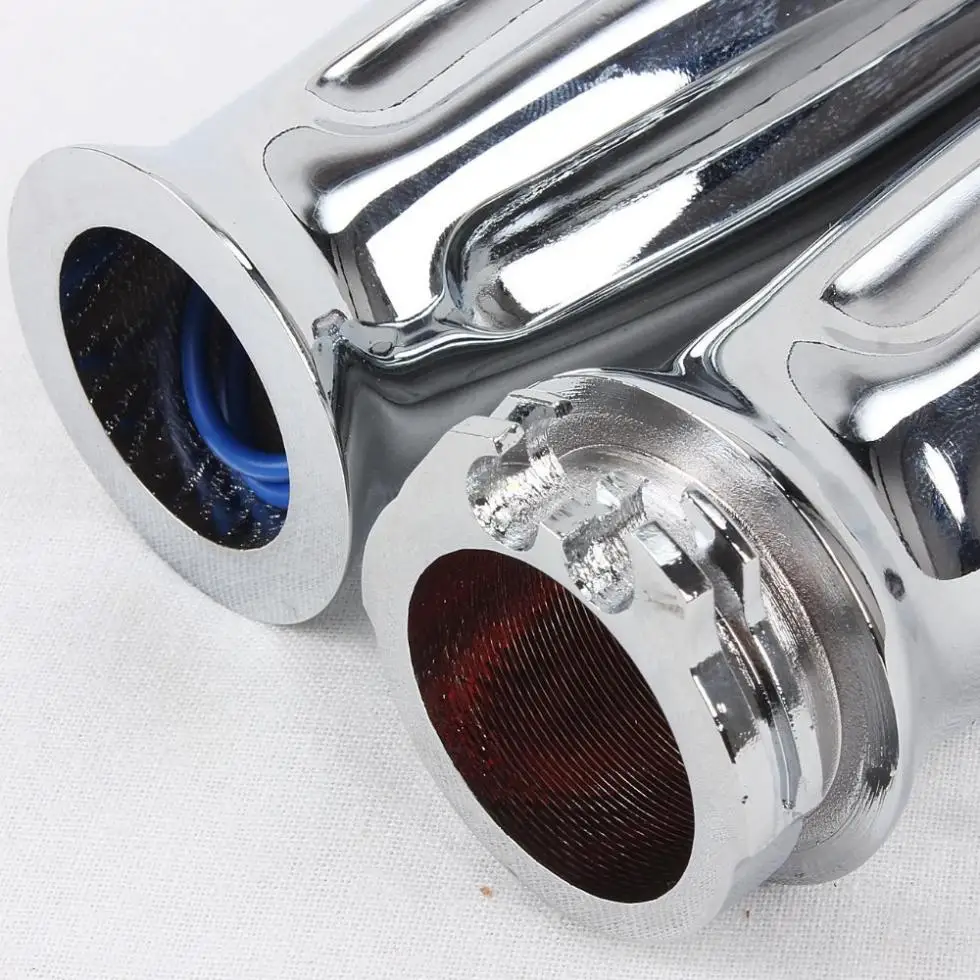 Мотоциклетные ручки с шипами хромированные черные наконечники для поворотников