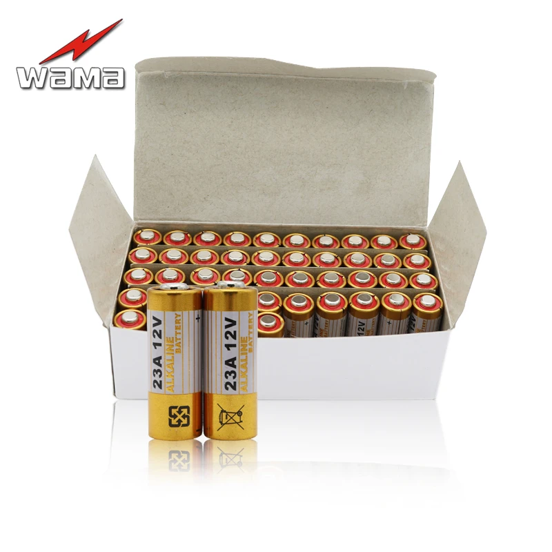 50 шт./лот 23A 12V главным образом высушите аккумуляторы 21/23 23GA A23 A-23 RV08 55 мА/ч, щелочные батареи питания CBB AGM оптовая продажа; Бесплатная Прямая доставка