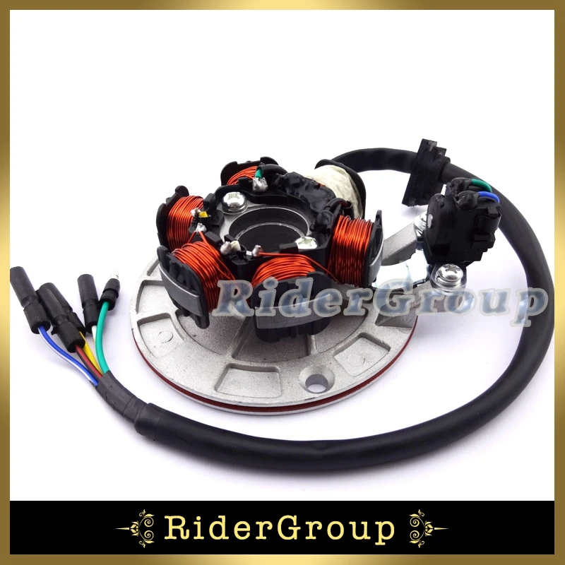Магнитный статор двигателя с светильник кой для китайского мотоцикла YX 140 куб. См