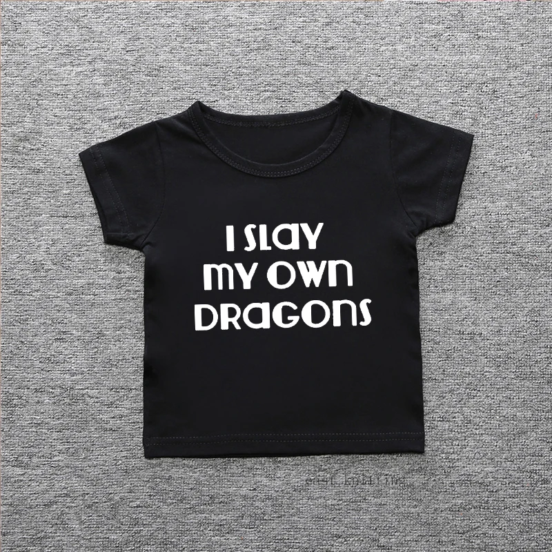 

DERMSPE 2019 New Kids Boys Girls Cute Cartoon Cotton Short Sleeve Letter Print Lovely Clothes Children Tops Kids Baby T-shirt