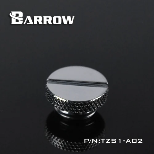 silver Курган G1/4 ''заглушка латунный уплотнительный замок кулер разъем использовать монета для ручного затягивания компьютера водяного охлаждения аксессуары установки - Цвет лезвия: silver