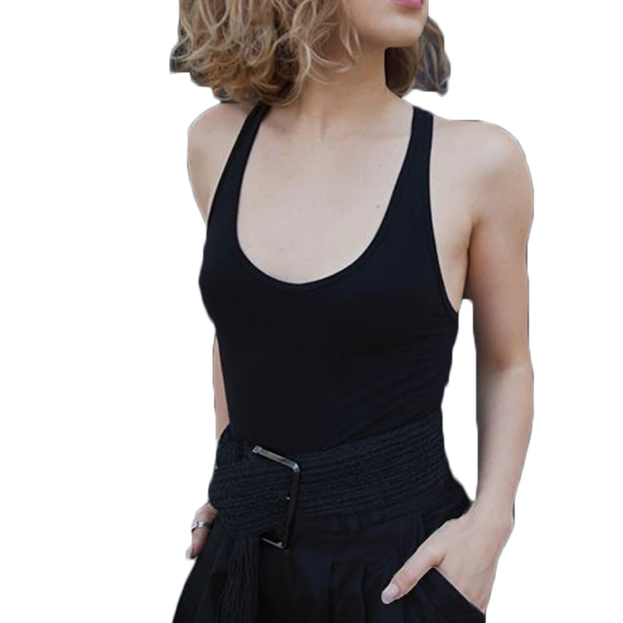 Боди женское трикотажное на пуговицах облегающий пикантный боди белый Ромпер