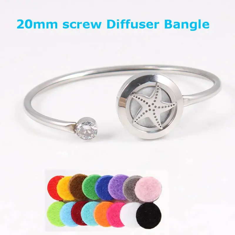20mm Butterfly 316L Stainless Steel Aromatherapy Locket Bracelet Bangle Oil Diffuser Perfume Jewelry | Украшения и аксессуары