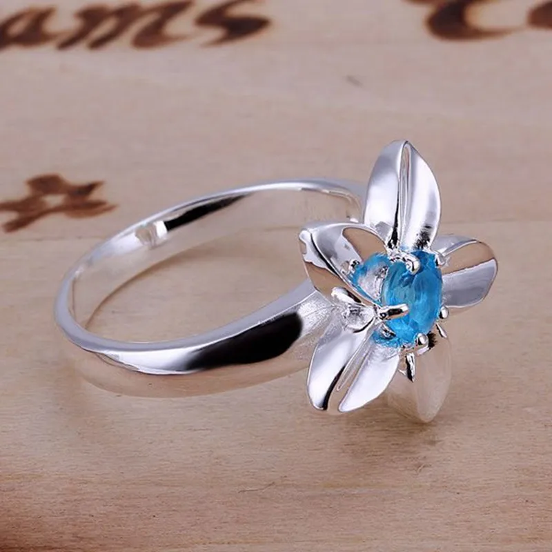 Посеребренная кольцо стерлингового серебра--Jewelry Кольцо заводские цены