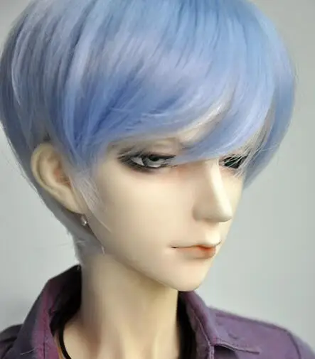 Новый 21 5 23 см популярный короткий синий парик для 1/3 BJD SD DOT pulгуб волос|wig 1/3|1/3 bjd wigbjd