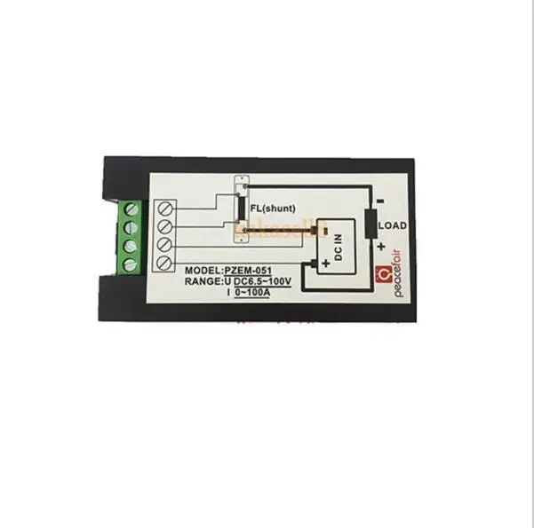 DC 6 5-100 в 100A LCD комбинированный измеритель напряжения тока кВт/ч ватт панельный