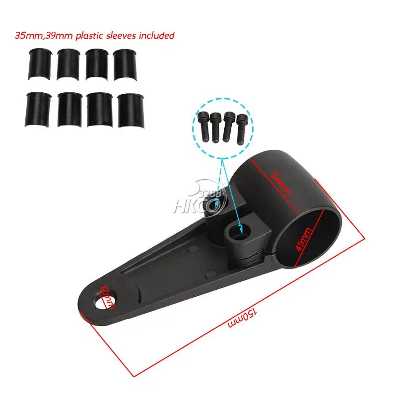 Черная вилка Монтажный кронштейн фар мотоцикла 35 мм ~ 41 для Honda Suzuki Kawasaki Yamaha Harley