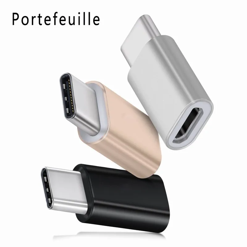 Portefeuille 3 шт. тип-c для mi cro USB адаптер для Xiaomi mi A1 5x A2 8 huawei Honor 9 8 V9 samsung S8 S9 Plus type C кабель usbc