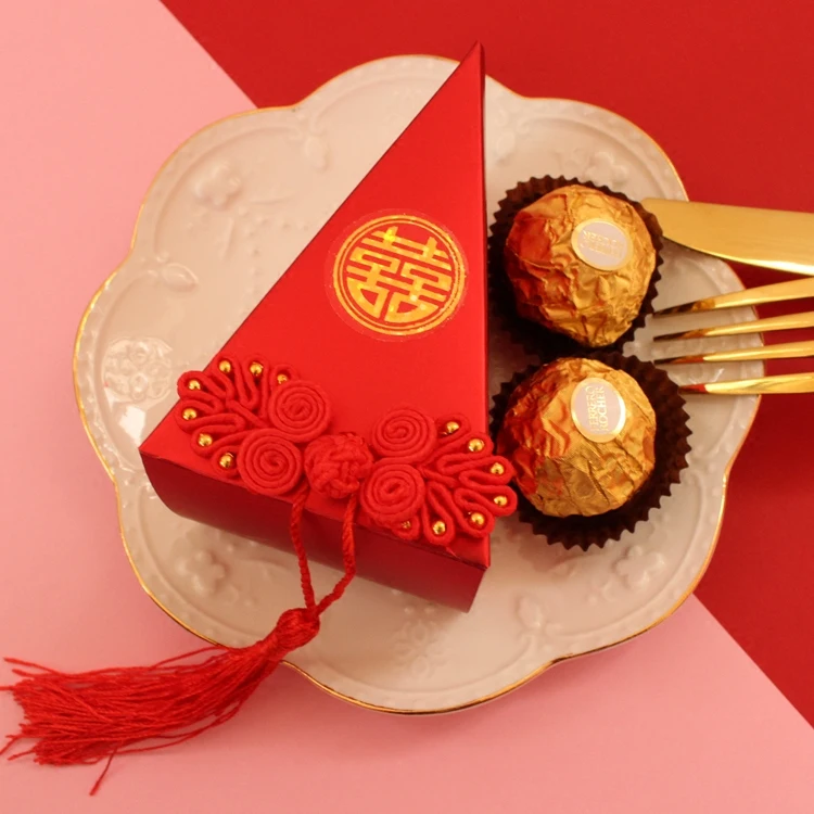 10 шт. Бесплатная доставка коробка конфет Творческий китайский стиль брак сахар