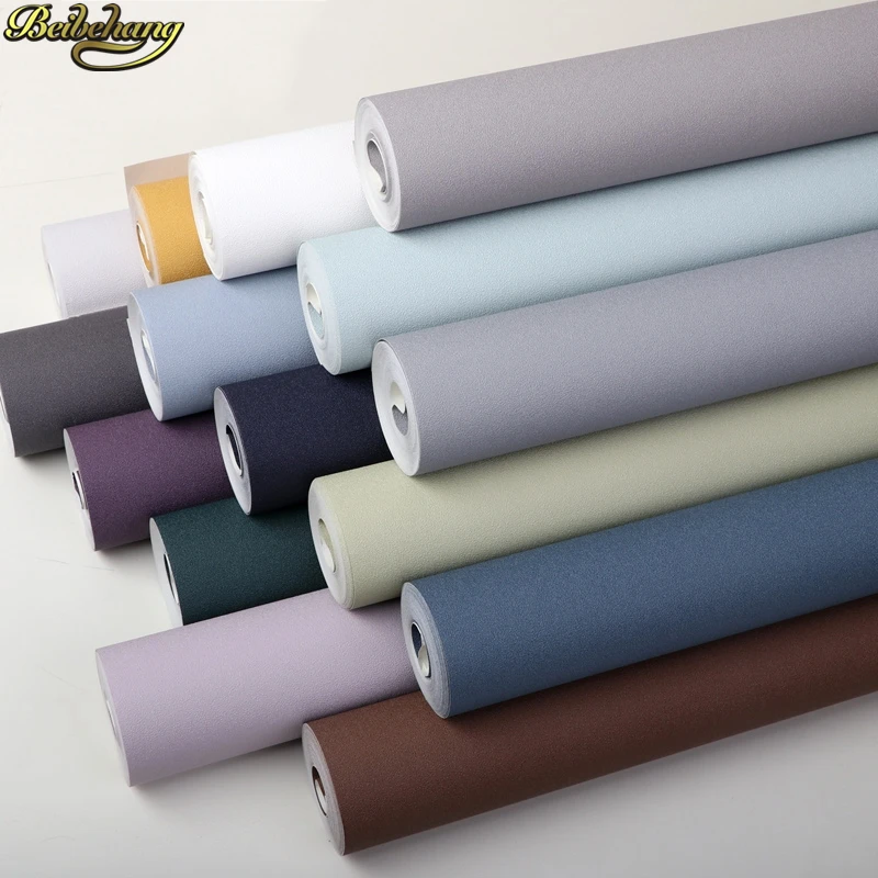 Обои из скандинавской бумаги серые однотонные синие Розовые для гостиной