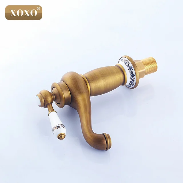 XOXO ретро кран для раковины с одной ручкой/отверстием смеситель керамической