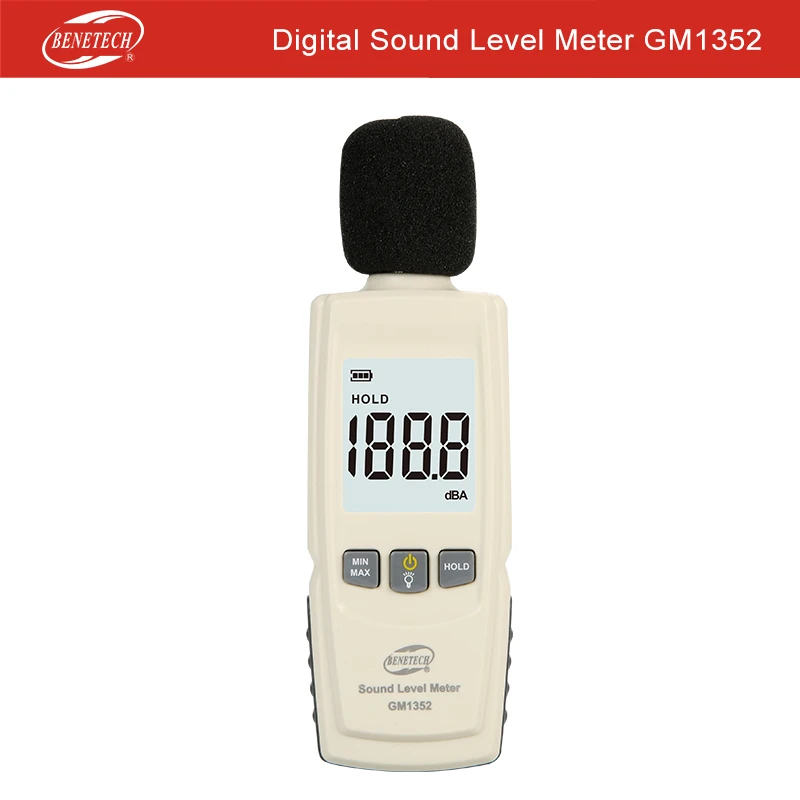 Цифровой измеритель уровня звука BENETECH дБ шумоискатель цифровой диагностический