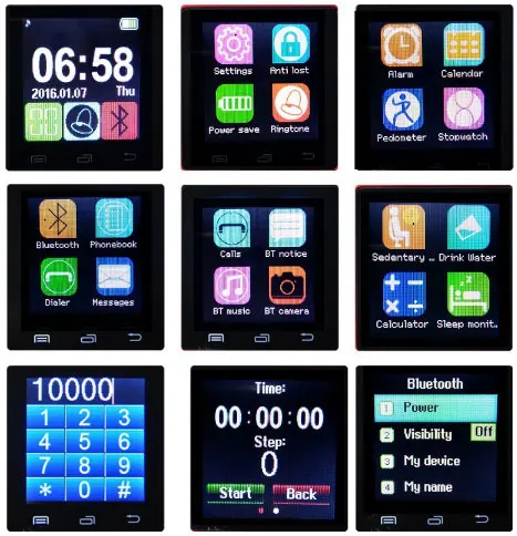 Наручные часы Bluetooth Смарт уведомление сообщений Smartwatches для Android смартфон IOS