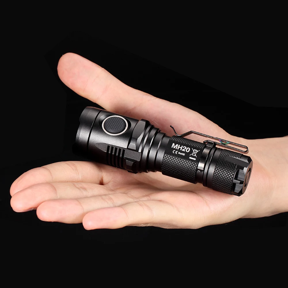 Оптовая продажа NITECORE MH20 1000 люменов CREE XML2 U2 LED micro USB заряжаемый мини фонарик
