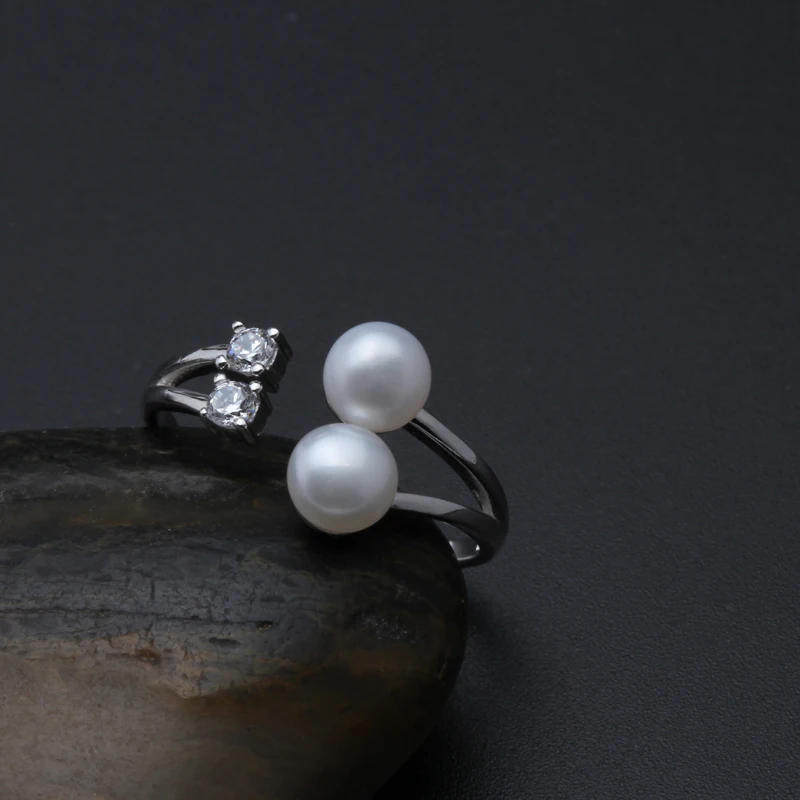 Женское кольцо из серебра пробы с пресноводным жемчугом|ring for|rings for womenring jewelry |