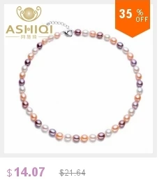 ASHIQI 90 см/120 см натуральный пресноводный жемчуг ожерелья ювелирные изделия 3 ряда свитер цепи длинные ожерелья женщины подарок на день матери
