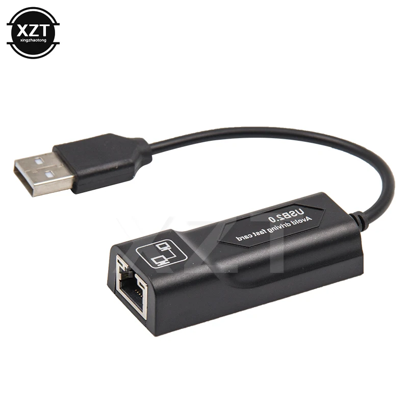 USB Ethernet адаптер Сетевая карта USB LAN Мини Сетевой адаптер USB к RJ45 10/100 Мбит/с ЛВС USB RJ45 карта для Mac, ПК, ноутбука