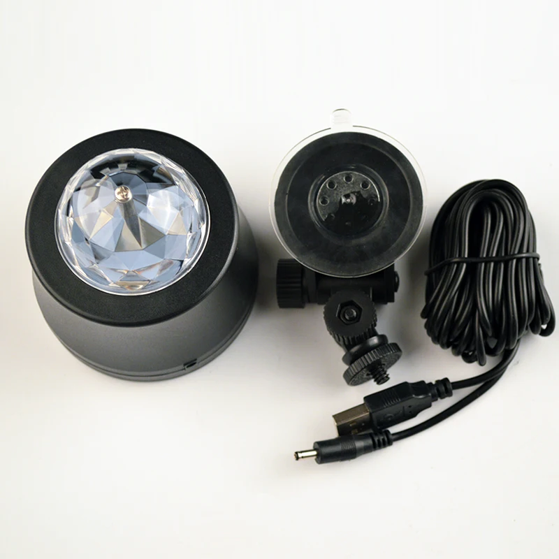 Flytop Автомобильный светодиодный музыкальный светильник DJ Mini RGB LED MP3 клуб