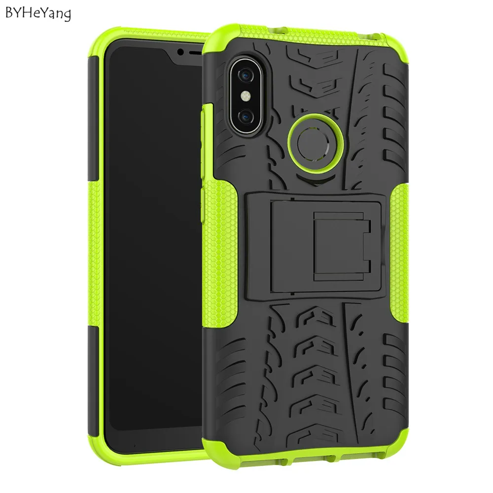 BYHeYang для Xiaomi Mi A2 Lite чехол тяжелый противоударный Гибридный ПК силиконовый Броня