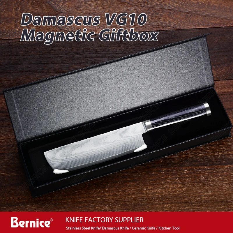 Дамасские Ножи кухонный нож-Кливер из дамасской стали vg10 профессиональный