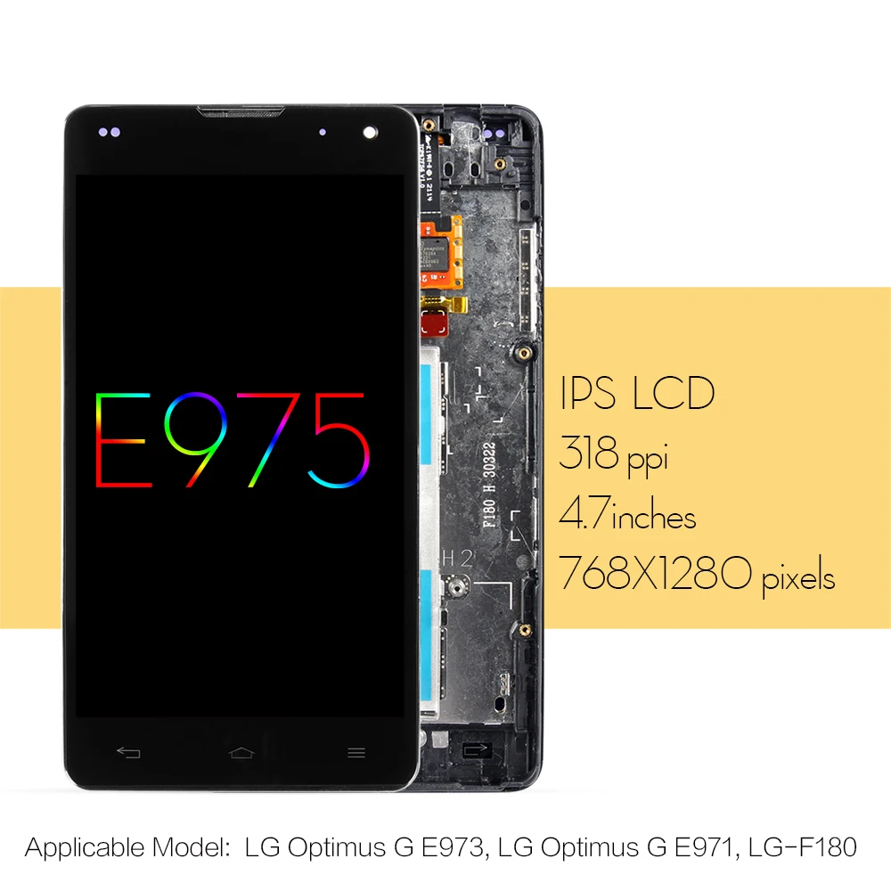 Протестированный Оригинальный дисплей для LG E975 сенсорный экран дигитайзер Optimus G