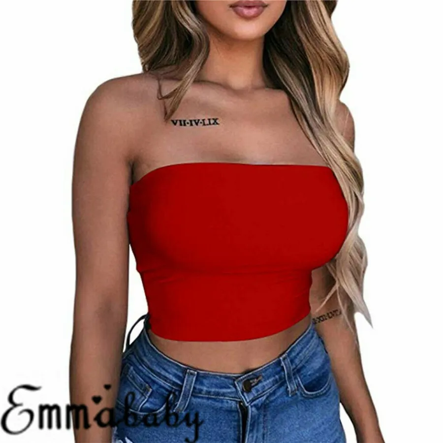 Женский сексуальный топ с открытыми плечами повседневный укороченный на
