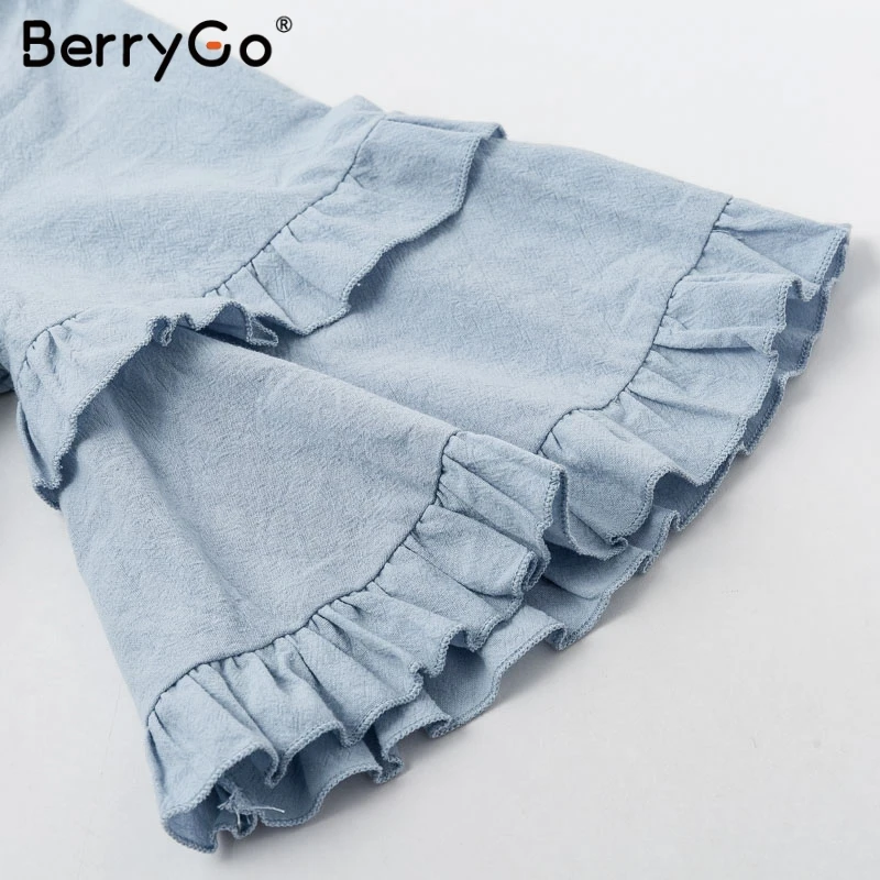 Женское платье с коротким рукавом BerryGo мини треугольным вырезом 2019 | Женская