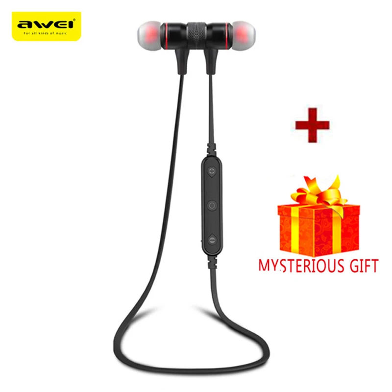 Awei стерео hands free спортивные наушник блютуз беспроводные наушники гарнитура бега